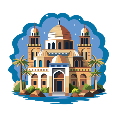 Mesquita do egito  Ilustração