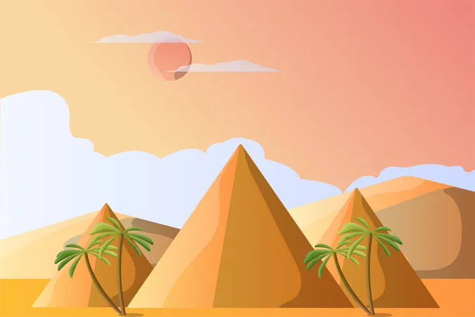 Pyramide d'Egypte  Illustration