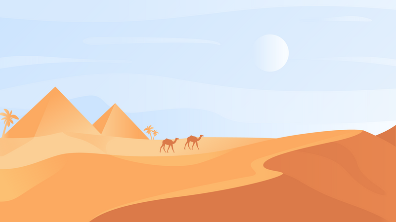 Egyptian Desert  Illustration