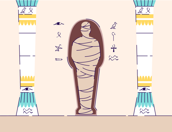 Egyptian mummy Illustration