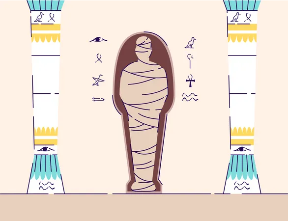 Egyptian mummy  Illustration