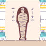 illustration for ancient mummy