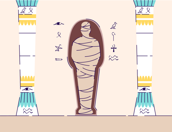 Egyptian mummy  Illustration