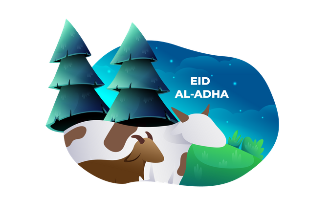 Eid Al-Adha Illustration