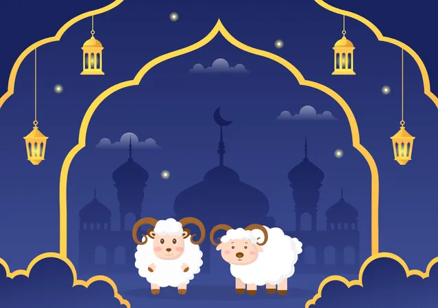 Cabra de Eid al-Adha  Ilustración
