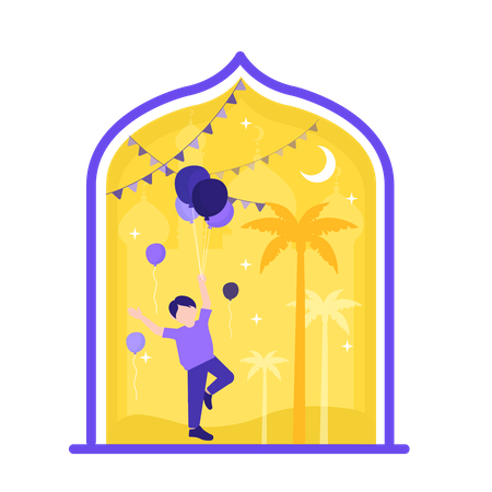 Eid Al Adha Celebration  Illustration
