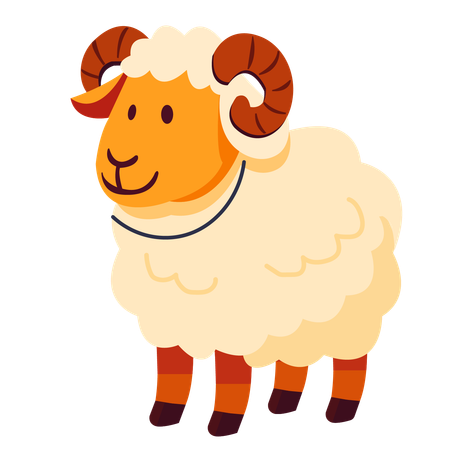 Eid al-Adha-Schafe  Illustration