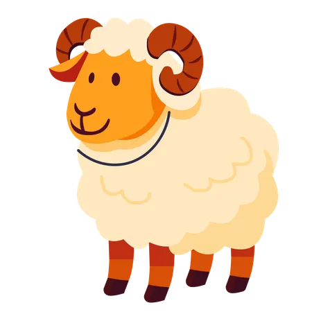 Eid al-Adha-Schafe  Illustration