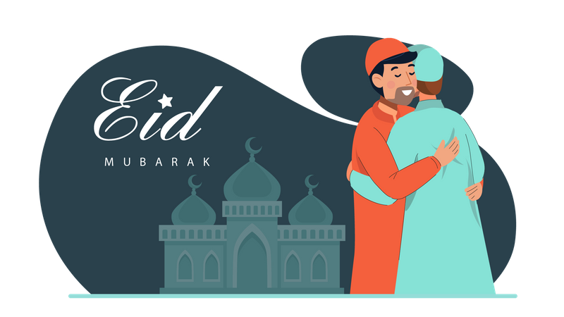 Eid Celebration Illustration