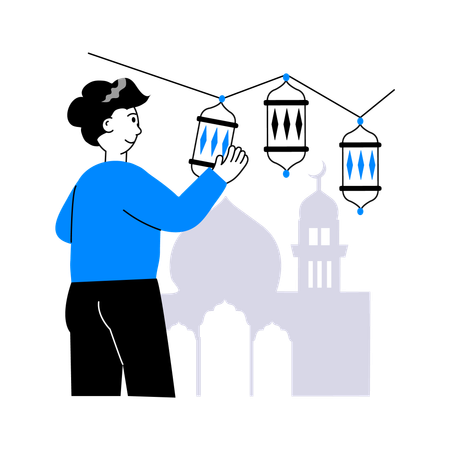 Eid decoration  Illustration