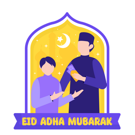 Dinero del eid  Ilustración