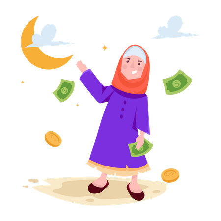 Eid dinheiro  Ilustração