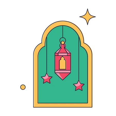 Eid Lantern Illustration