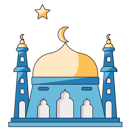 Eid Masjid Illustration
