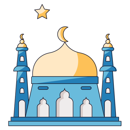 Eid Masjid  Illustration