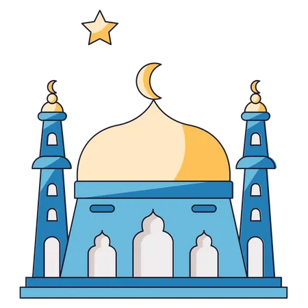 Eid Masjid  Illustration