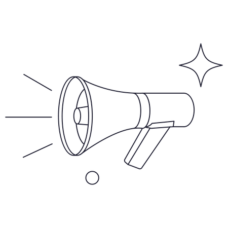 Eid Megaphone  Illustration