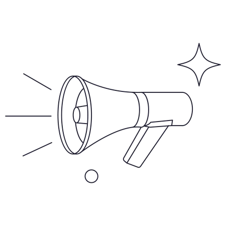 Eid Megaphone  Illustration