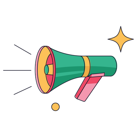 Eid Megaphone  Illustration