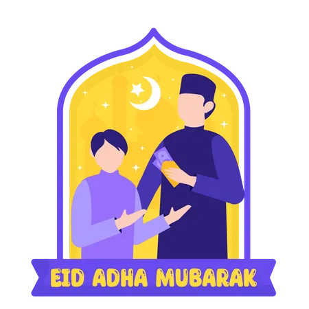 Eid Money  Illustration