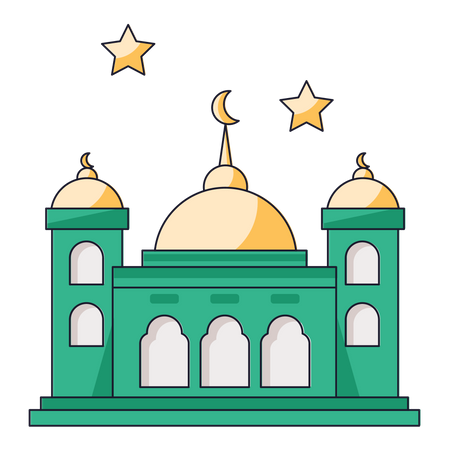 Eid-Moschee  Illustration