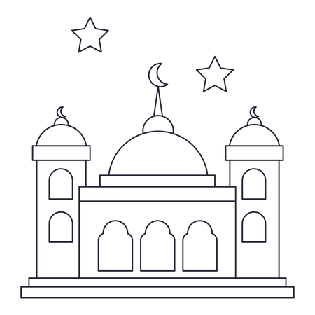 Eid-Moschee  Illustration