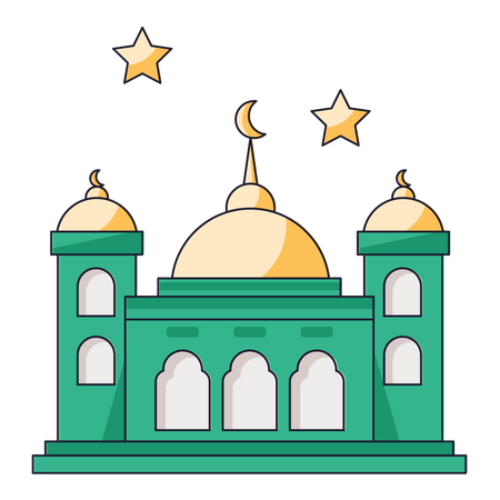 Eid Mosque Illustration
