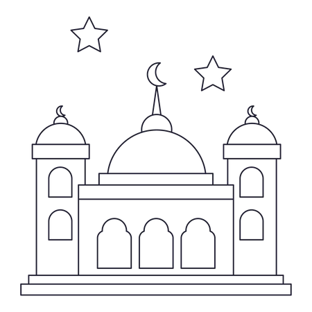 Eid Mosque  Illustration