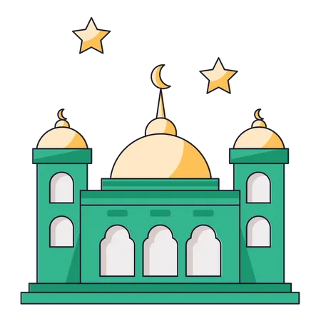 Eid Mosque  Illustration