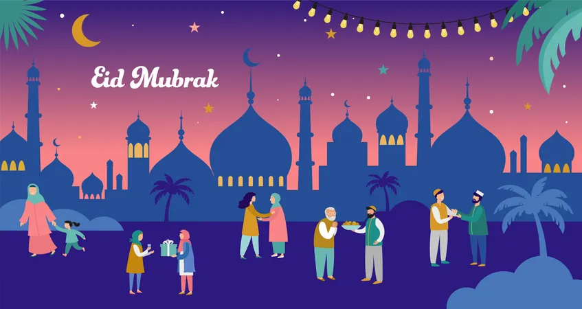 Eid mubarak  Illustration