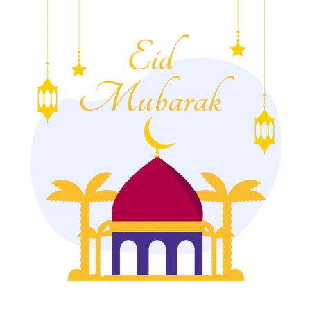 Eid Mubarak Illustration