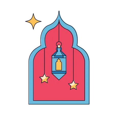 Ornamento Eid  Ilustração