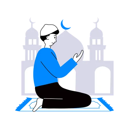Eid prayer  Illustration