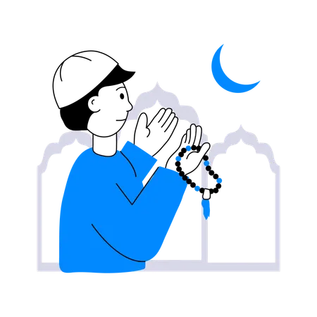 Eid prayer  Illustration