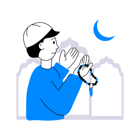 Eid prayer  일러스트레이션