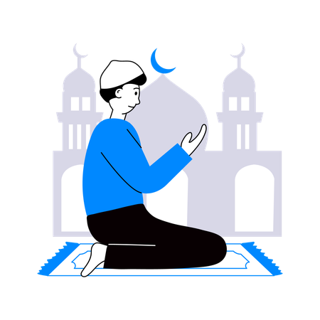 Eid prayer  일러스트레이션
