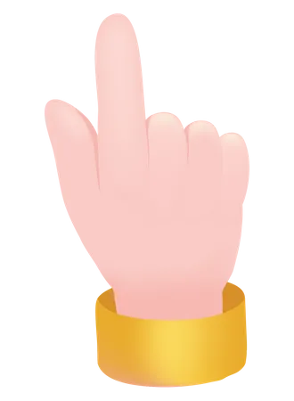 Ein-Finger-Handbewegung  Illustration