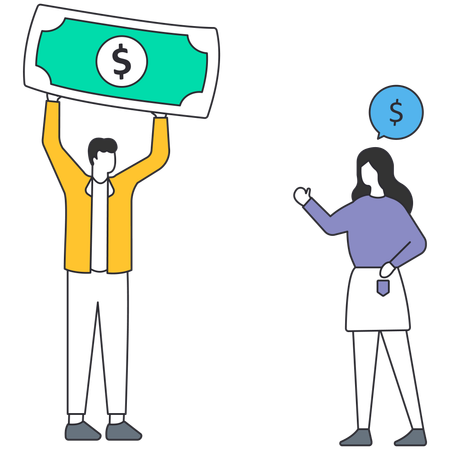 Ein Geschäftsabschluss ist eine formelle oder informelle Vereinbarung zwischen zwei oder mehreren Parteien zum Austausch von Waren und Dienstleistungen.  Illustration