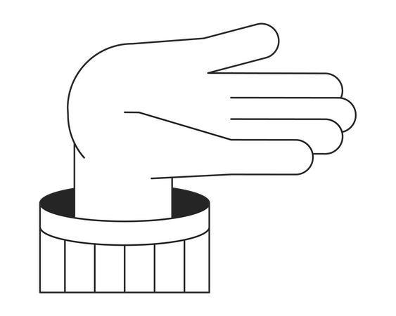 Eine bloße Hand  Illustration