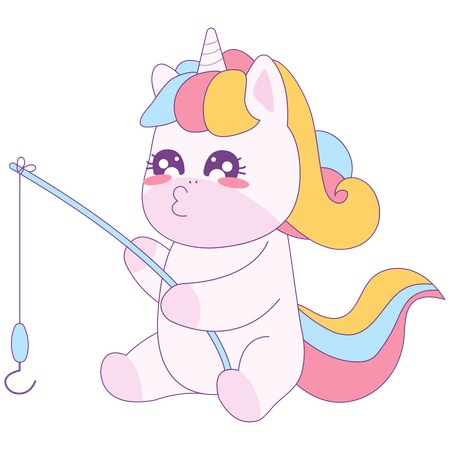 Einhornfischen  Illustration