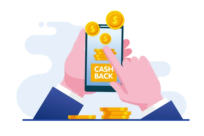 Einkaufs-Cashback  Illustration