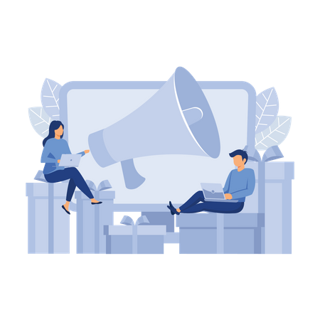 Einkaufen verkauf marketing  Illustration