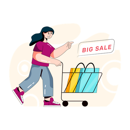 Einkaufsangebot  Illustration
