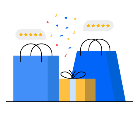Einkaufstüten  Illustration