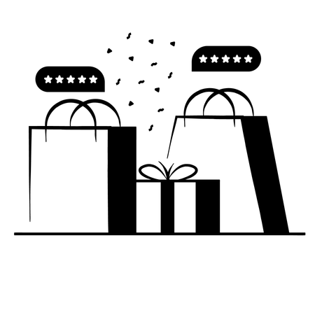Einkaufstüten  Illustration