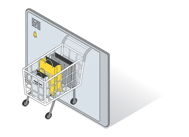 Einkaufswagen  Illustration