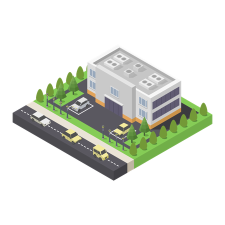Einkaufszentrum  Illustration