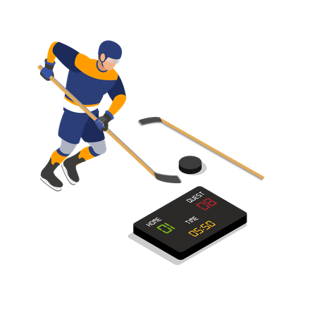 Eishockey  Illustration