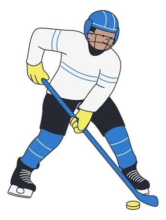 Eishockeyspieler  Illustration