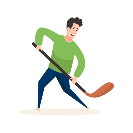 Eishockeyspieler  Illustration